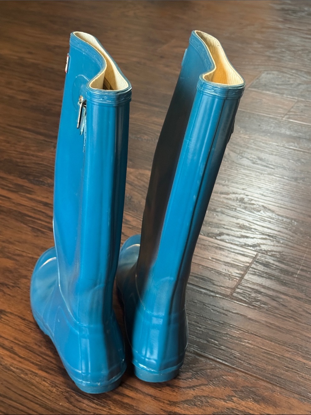 Hunter Teal Tall Women's Rain Boots - Picture 8 of 11